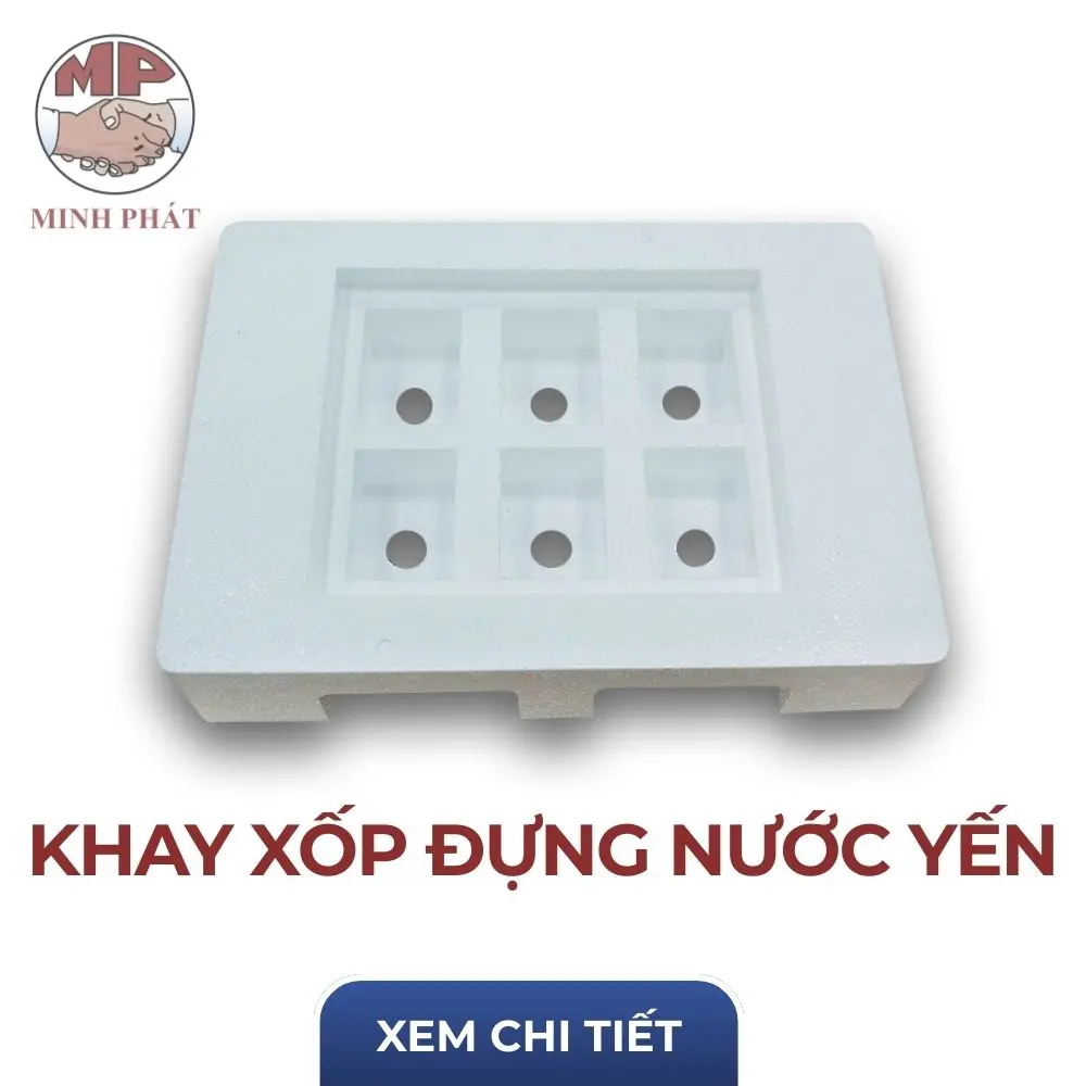 Khay xốp đựng nước yến size nhỏ